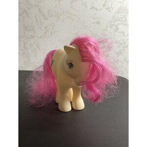 My Little Pony 1982 Vintage Collectible Toy With Pink Hair And Holly Design
